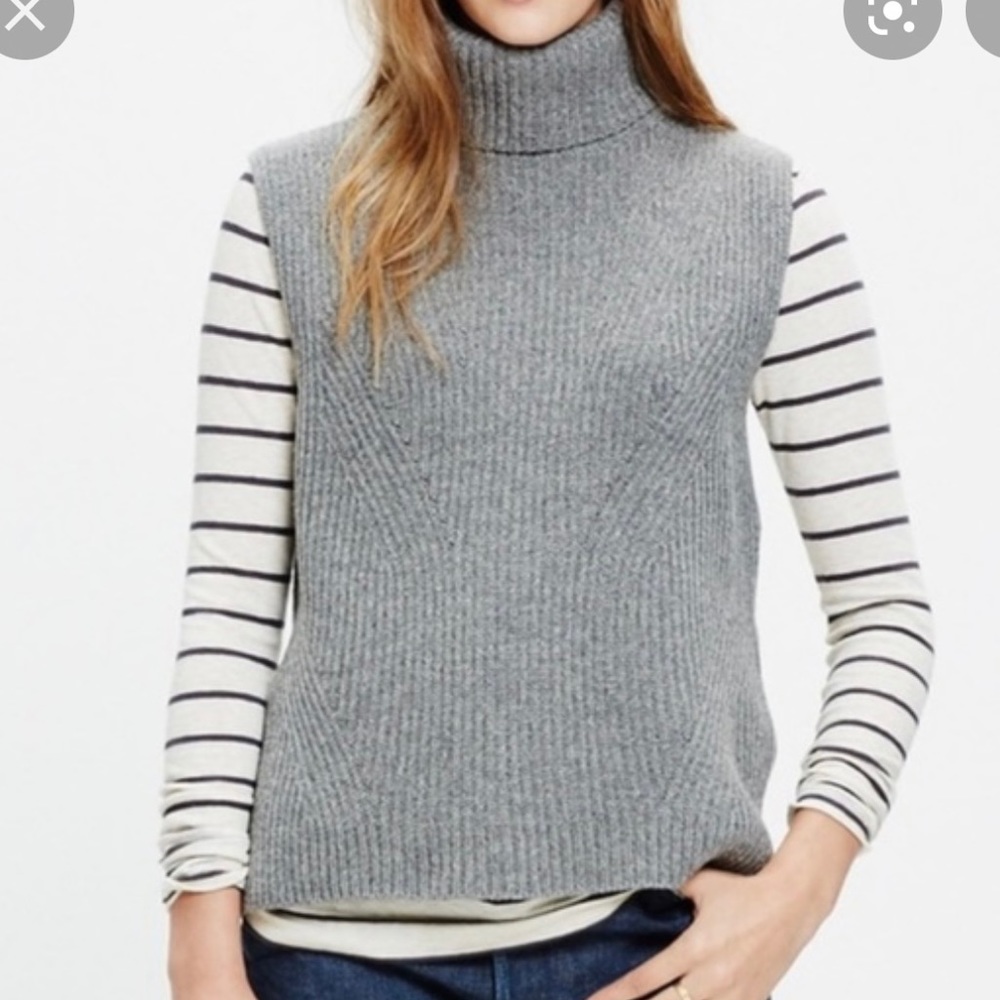 Madewell Turtleneck Sleeveless Sweater